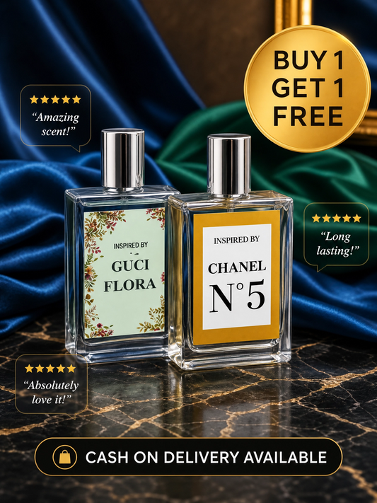 Aroma7 Perfume Pack: Inspired by Gucci Flora & Chanel N5 Eau De Parfum